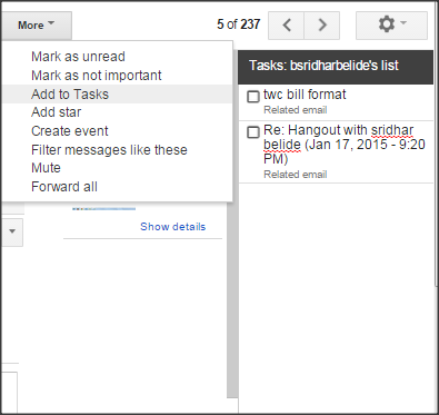 Add Email to Google Tasks RightTasks