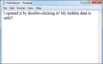 Double click to open text file