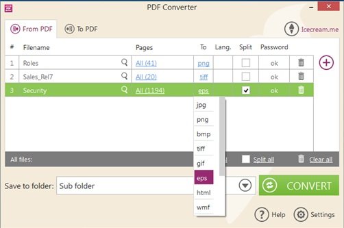 PDF converter