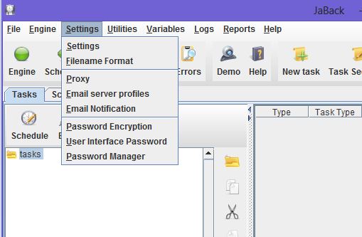 jaback password protetion