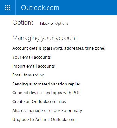 outlook privacy settings 2