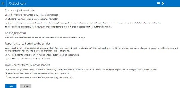 outlook privacy settings 3