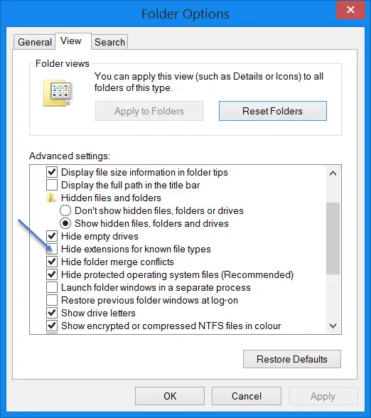 How to display file extensions & list files with details - by Dan