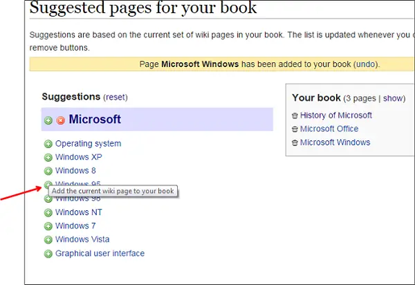 Add suggested Wiki page to eBook