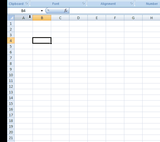 Excel Name Box_Move to specific cell