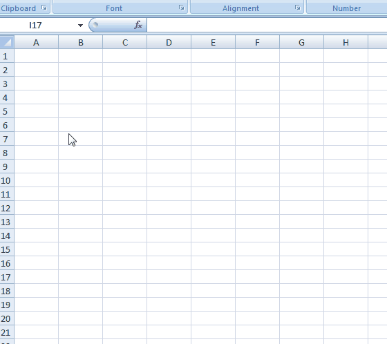 Excel Name Box_Select a particular range from an active cell