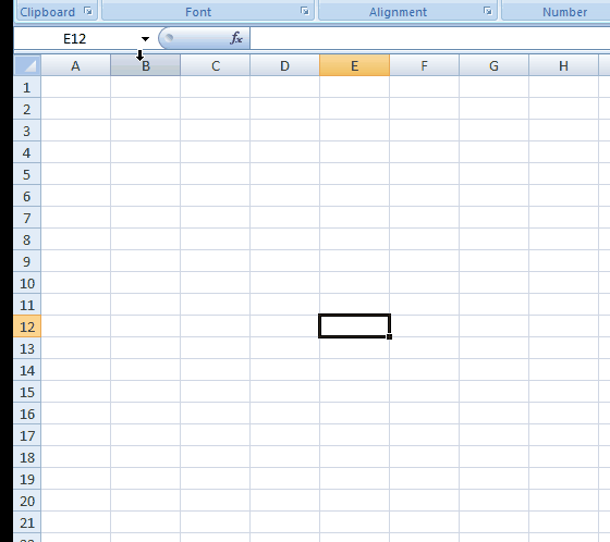 Excel Name Box_Select intersection region of specific rows and columns