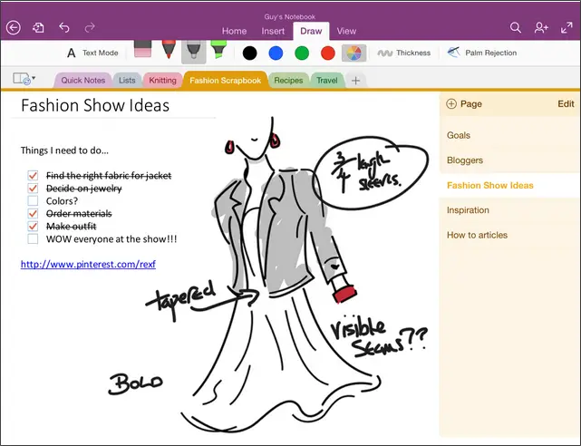 Handwriting in OneNote