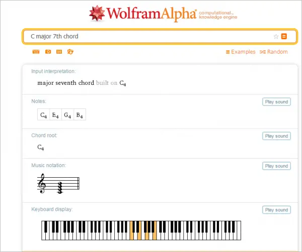 Know about Music Wolfram Alpha