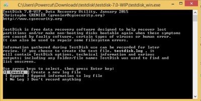 TestDisk: Free Partition Recovery software for Windows systems