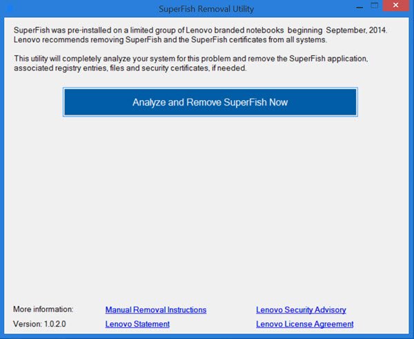 superfish removal tool