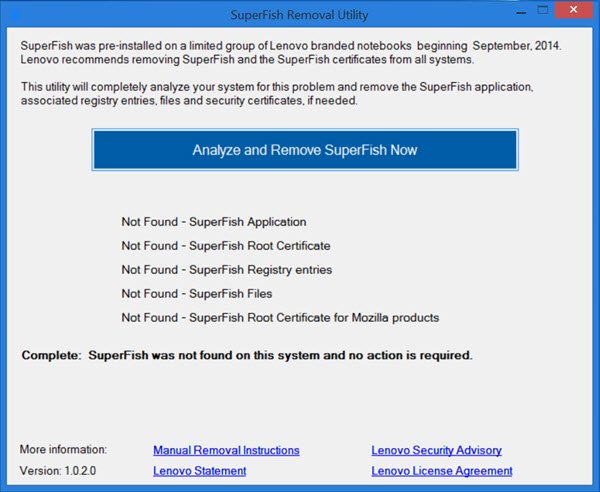 superfish remover 2