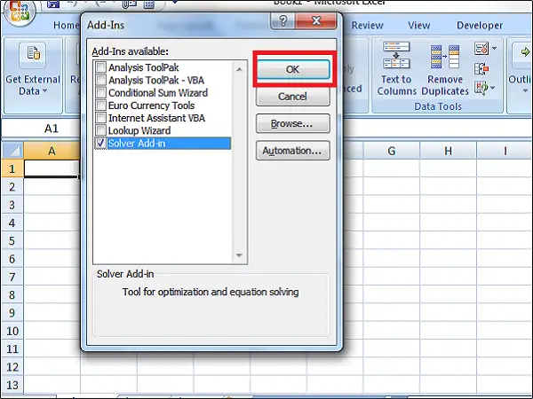 excel solver function multiple times