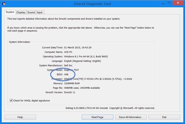 How to check BIOS version in Windows 11/10
