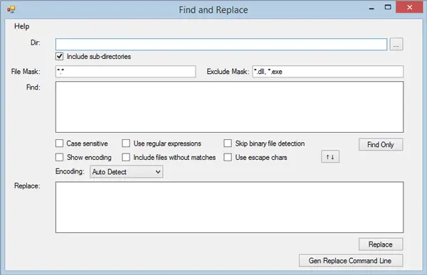 Find and Replace Text in Multiple Files