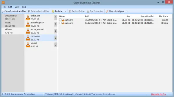 Glary Duplicate Cleaner