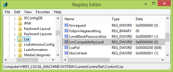 logon failure unknown username or bad password