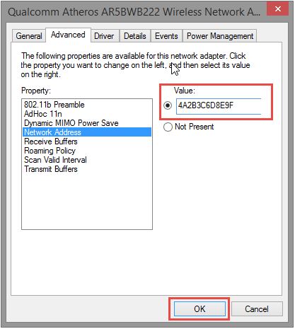 Mac Address