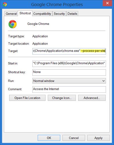 Make Chrome use less memory