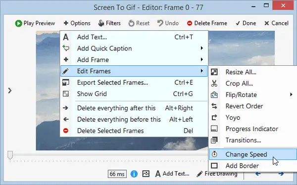 Create GIF image using Screen To GIF