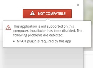 This application is not supported