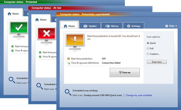 Integridad de PC con Windows Defender potencialmente desprotegida 1