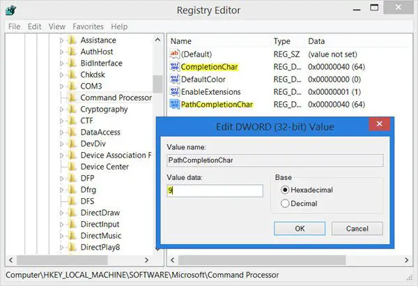 autocomplete in command prompt