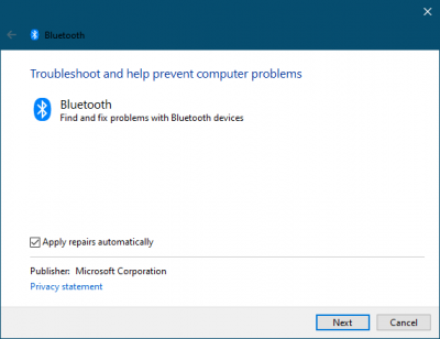 Make sure your Bluetooth device is still discoverable, then try again