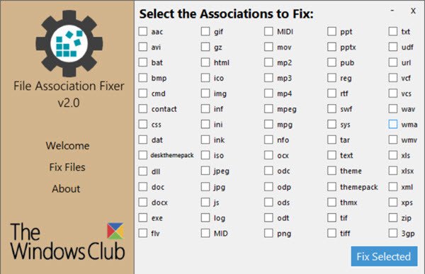 File Association Fixer for Windows 