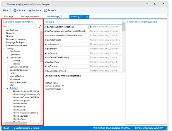 Windows 10 Provisioning Packages