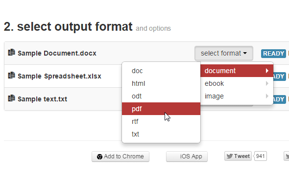 CloudConvert-output-format-selection