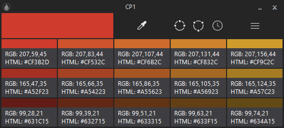 Copy color code from cp1