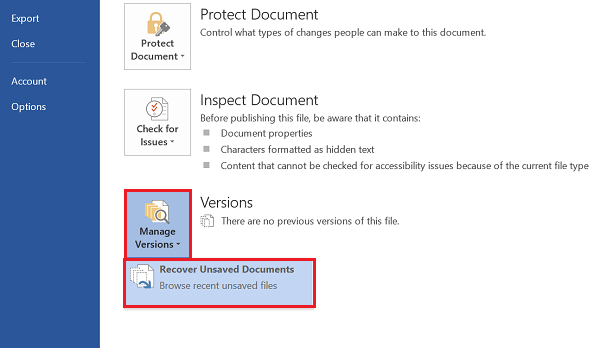 nosotros learned the uncomplicated technique of changing the Recover Recent Unsaved Office Word Document File version