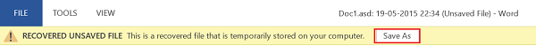 nosotros learned the uncomplicated technique of changing the Recover Recent Unsaved Office Word Document File version