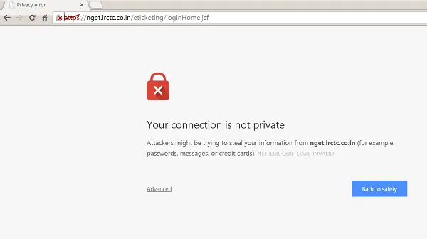Fix Your connection is not privateAttackers might be trying to steal your  information 