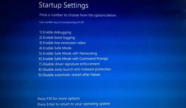 Boot into Safe Mode with Networking