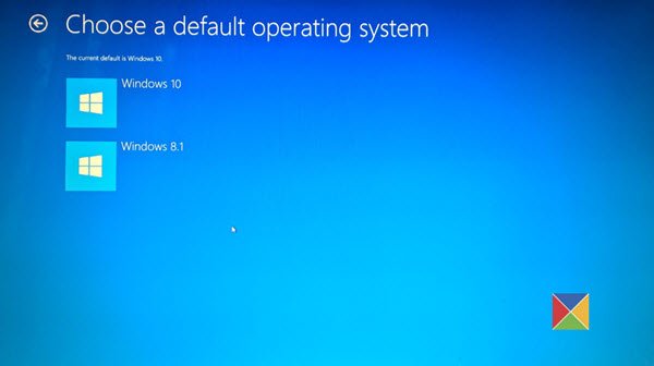 How to change the default operating system  Change Boot defaults - 71