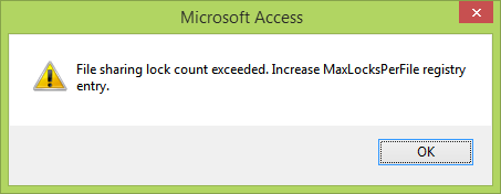 File-sharing-lock-count-exceeded