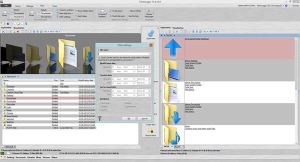 FileVoyager freeware file manager app