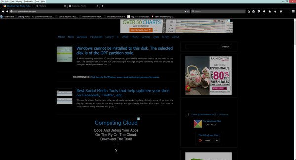 Nocturnal Firefox Theme (Read Description)