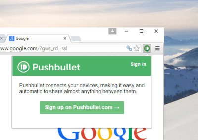 Setup & use PushBullet with Chrome & Android