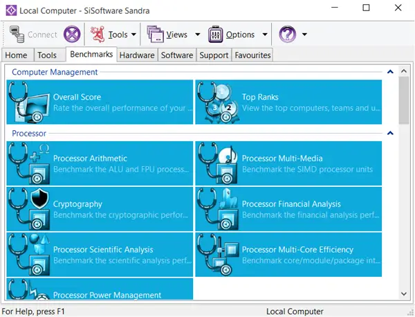 Free Benchmark Software for Windows 10