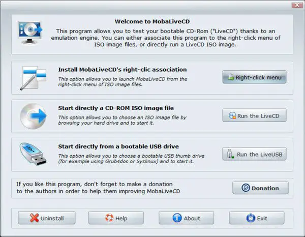 check if USB is bootable mobalivecd