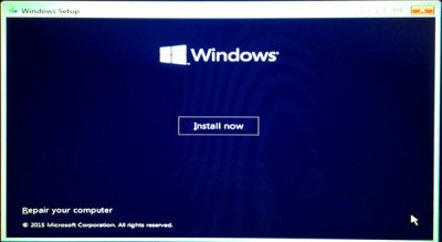 install Windows 10 from USB 2