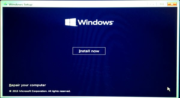 install Windows on SSD