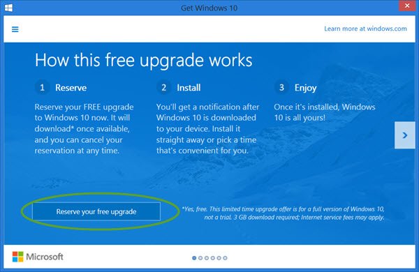 How to reserve your Free Upgrade to Windows 10 - 31