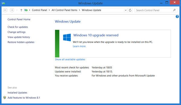 How to reserve your Free Upgrade to Windows 10 - 74