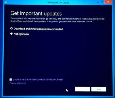 Install or Upgrade using Windows 10 ISO and Media Creation Tool