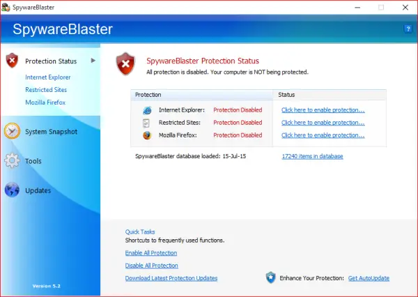 Spyware Blaster Review