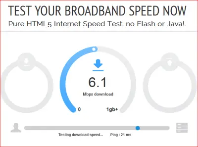 Fig 3 - Open Speed Test